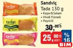 TADA SANDVİÇ 130 G